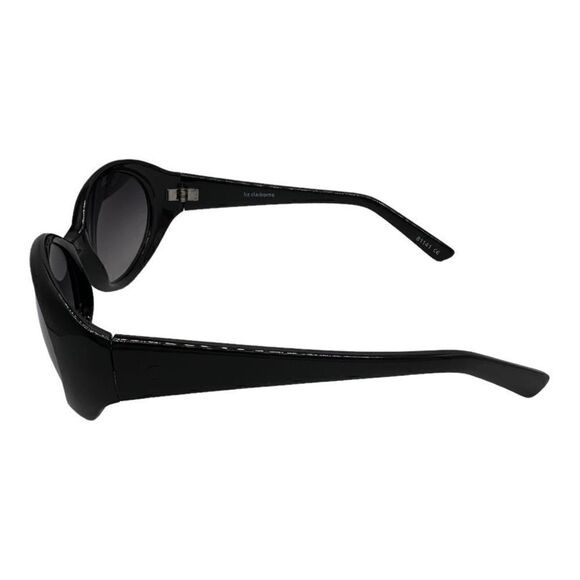 Liz Claiborne black plastic frame oval sunglasses 81141 - Picture 5 of 9